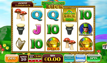 Mit einem progressiven Jackpot ist der Leprechauns Luck Slot ausgestattet, der weit über 1 Million beinhalten kann.